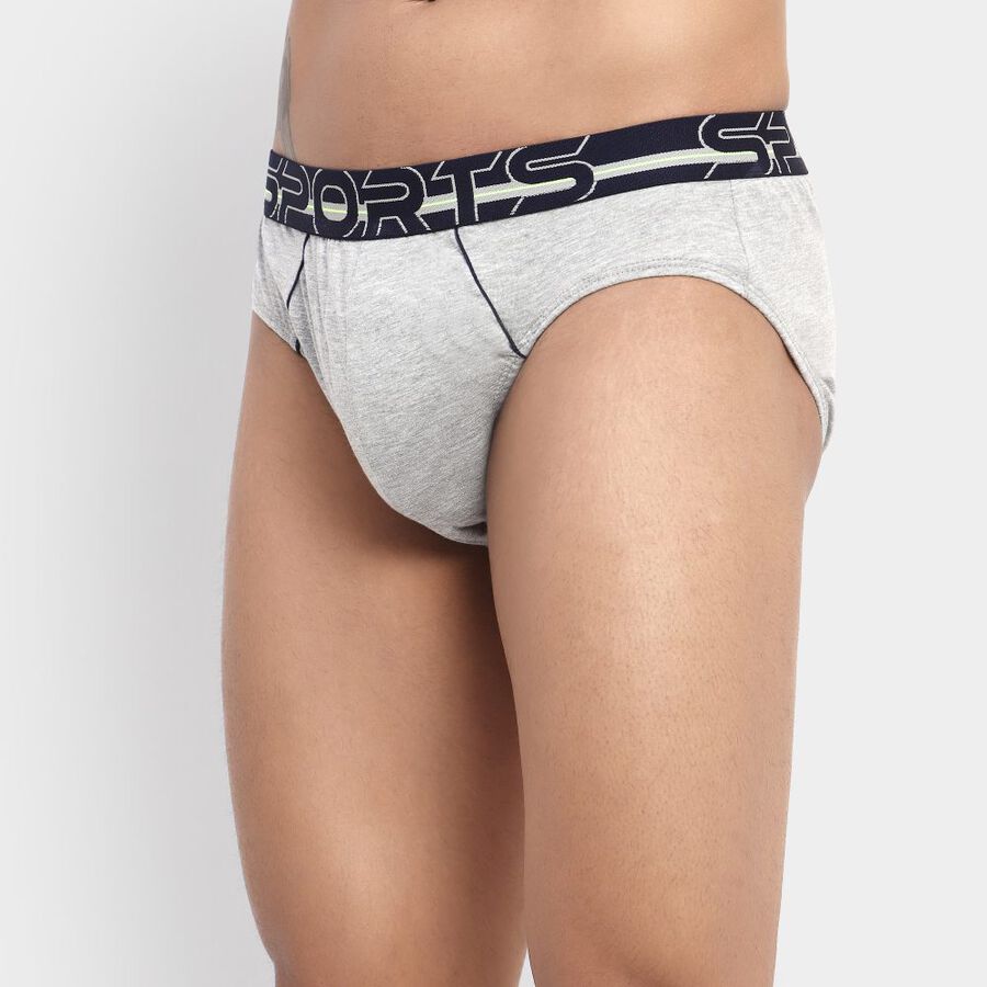 Men's Brief, मिश्रित मध्यम ग्रे, large image number null